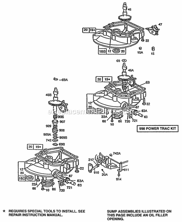 Page AÍ Diagram and Parts List for 092902-5266-01  Briggs and Stratton Engine